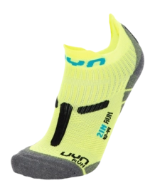 Chaussettes UYN Homme Run 2In Yellow Fluo Black