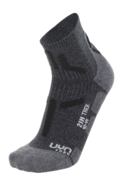 Chaussette de Randonnée UYN Homme Trekking 2In Low Cut Grey Anthracite