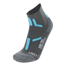 Wandersocken UYN Trekking 2In Low Cut Damen Anthracite Turquoise