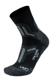 Wandersocken UYN Trekking 2In Merino Damen Black Grey