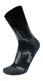 Chaussettes de Randonnée UYN Femme Trekking 2In Merino Mid Black Grey