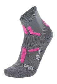 Wandersocken UYN Trekking 2In Mid Damen Grey Pink