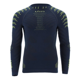 Ondershirt UYN Men Resilyon Uw L/S Round Neck Dark Blue Yellow