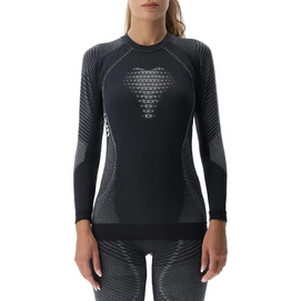 Maillot de Corps UYN Femme Cashmere Shiny 2.0 Uw L/S  Round Neck Celebrity Silver