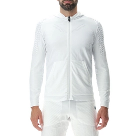 Sweatjacke UYN Run Fit OW Hooded Full Zip Herren Lucent White