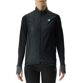 Gilet UYN Women Running Coreshell Vest Blackboard Melange Black