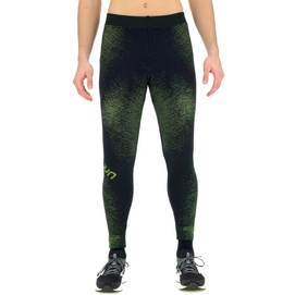 Hose UYN Running Exceleration Long Herren Black Yellow Fluo