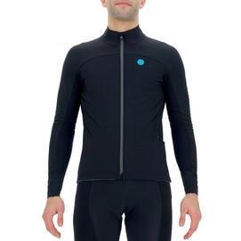Fietsjack UYN Men Coreshell Aerofit Jacket Black Black Turquoise