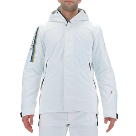 Veste de Ski UYN Homme Natyon Medal Jacket Full Zip White Silver