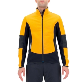 Ski Jacket UYN Men Venture Softshell Full Zip Orange Fluo Black Anthracite
