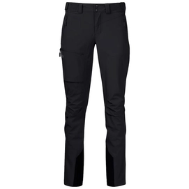 Trousers Bergans Women Breheimen Softshell Long Black / Solid Charcoal