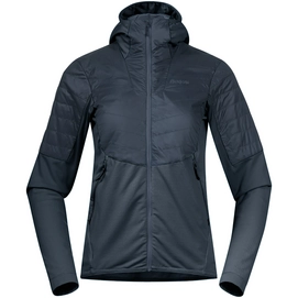 Pull de Ski Bergans Women Senja Midlayer Hood Jacket Bleu