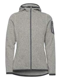 Vest Bergans Women Kamphaug Knitted Hoodie Chalk Sand