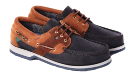 Chaussures Bateau Dubarry Clipper Navy Brown Leather 32-Taille 39,5