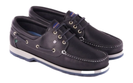 Chaussures Bateau Commander Navy Leather-Taille 35,5