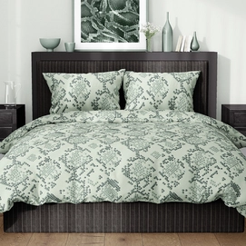 Dekbedovertrek Satin D'or Blake Dusty Green Satijn