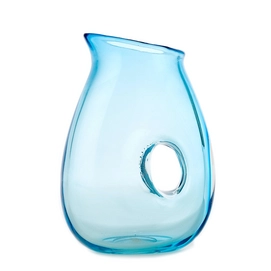 Karaf POLSPOTTEN Jug with Hole Turquoise 850 ml