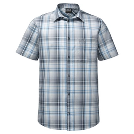 Blouse Jack Wolfskin Hot Chili Shirt Men Dark Iron Checks