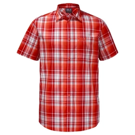 Chemise Jack Wolfskin Hot Chili Shirt Men Fiery Red Checks