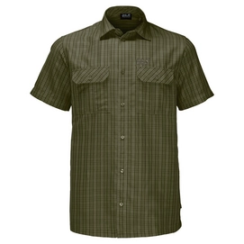 Blouse Jack Wolfskin Thompson Shirt Men Burnt Olive Checks