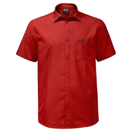 Blouse Jack Wolfskin El Dorado Shirt Men Fiery Red Checks