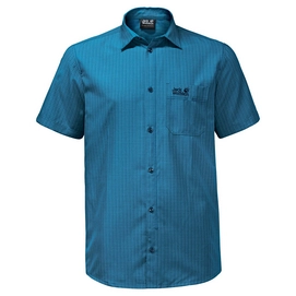 Chemise Jack Wolfskin El Dorado Shirt Men Ocean Blue Checks