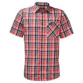 Blouse Jack Wolfskin Saint Elmos Shirt Men Fiery Red Checks