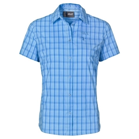 Blouse Jack Wolfskin Centaura Stretch Vent Shirt W Cool Water Checks