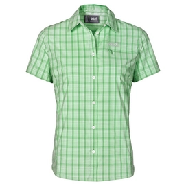 Blouse Jack Wolfskin Centaura Stretch Vent Shirt W Spring Green Checks