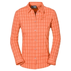Chemise Jack Wolfskin Centaura Flex Shirt W Papaya Checks