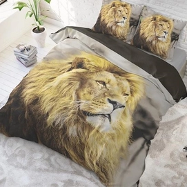 Dekbedovertrek Dreamhouse Lion Mind Taupe Katoen
