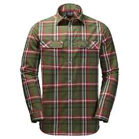 Shirt Jack Wolfskin Men Valley Woodland Green Checks