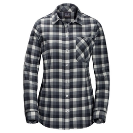 Shirt Jack Wolfskin Women Bow River Black Checks