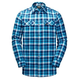 Shirt Jack Wolfskin Men Bow Valley Icy Lake Blue Checks