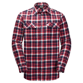 Shirt Jack Wolfskin Men Bow Valley Shirt Red Blue Checks