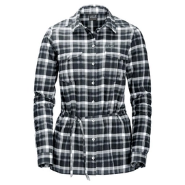 Shirt Jack Wolfskin Women Campbell River Black Checks