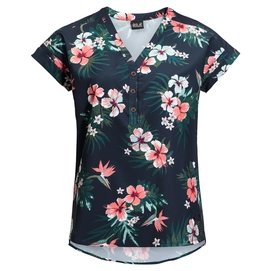T-Shirt Jack Wolfskin Women Victoria Tropical Midnight Blue All Over