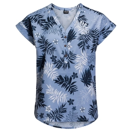 Tee-Shirt Jack Wolfskin Women Victoria Leaf Shirt Blue All Over