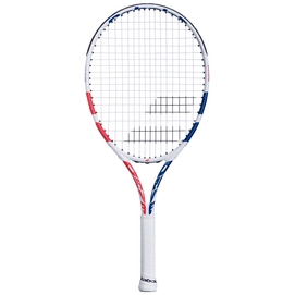 Tennisschläger Babolat Drive 24 White Pink Blue 2021 Junior (Besaitet)