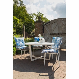 Tuinkussen Hartman Carreau Blue Lage Rug