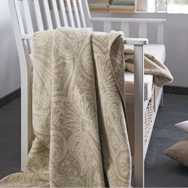 Jacquard Plaid Ibena Sorrento Barok Beige