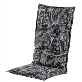 Tuinkussen Hartman Bistro Black Hoge Rug