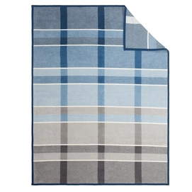 Jacquard Decke Ibena Sorrento Karo Blau