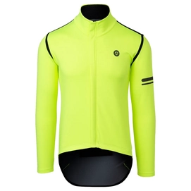 Maillot de Vélo AGU Homme Rain Jersey LS Fluo Yellow