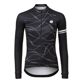 Fietsshirt AGU Women Velo Wave Jersey LS Essential Black