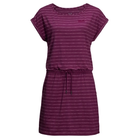 Jurk Jack Wolfskin Women Travel Striped Wild Berry Stripes