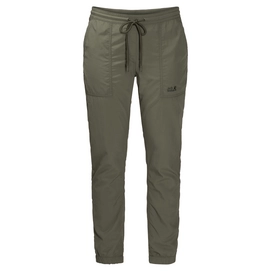 Pantalon Jack Wolfskin Women Kalahari Cuffed Woodland Green