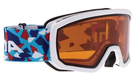 Skibril Alpina Scarabeo Kids DH White/Konfetti