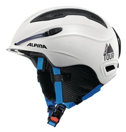 Skihelm Alpina Snow Tour Earpad White-Blue Matt