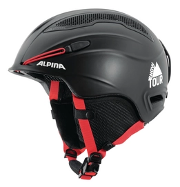 Skihelm Alpina Snow Tour Earpad Black-Red Matt